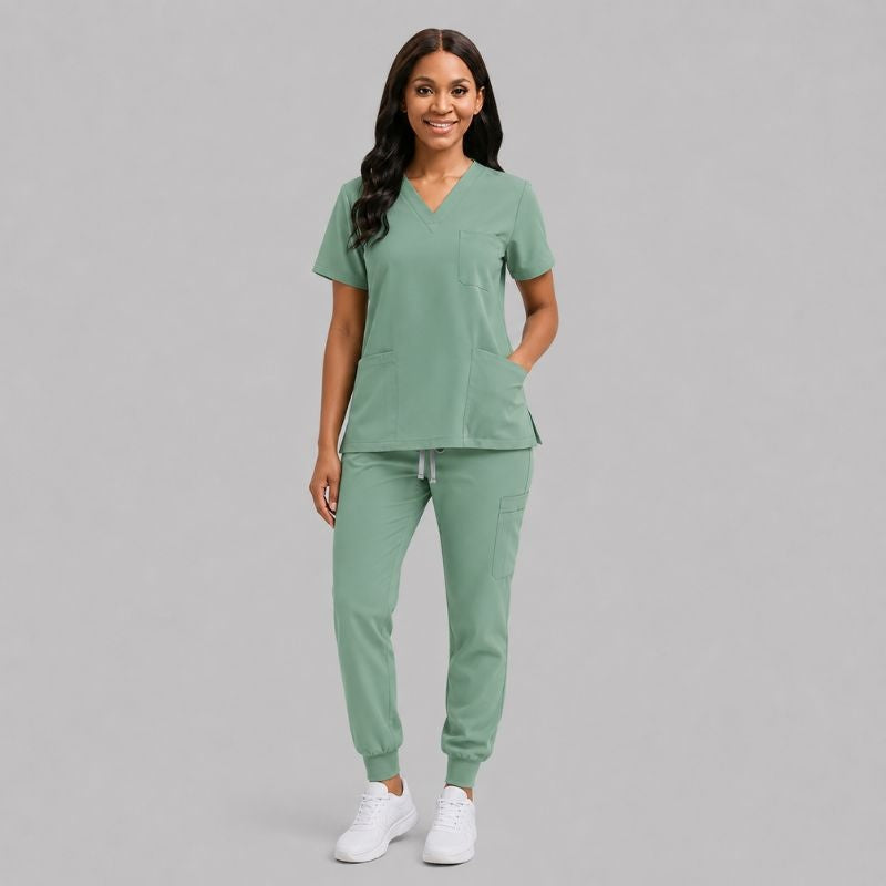 Women's Plain Jogger Surgical Scrub Set + GIFT