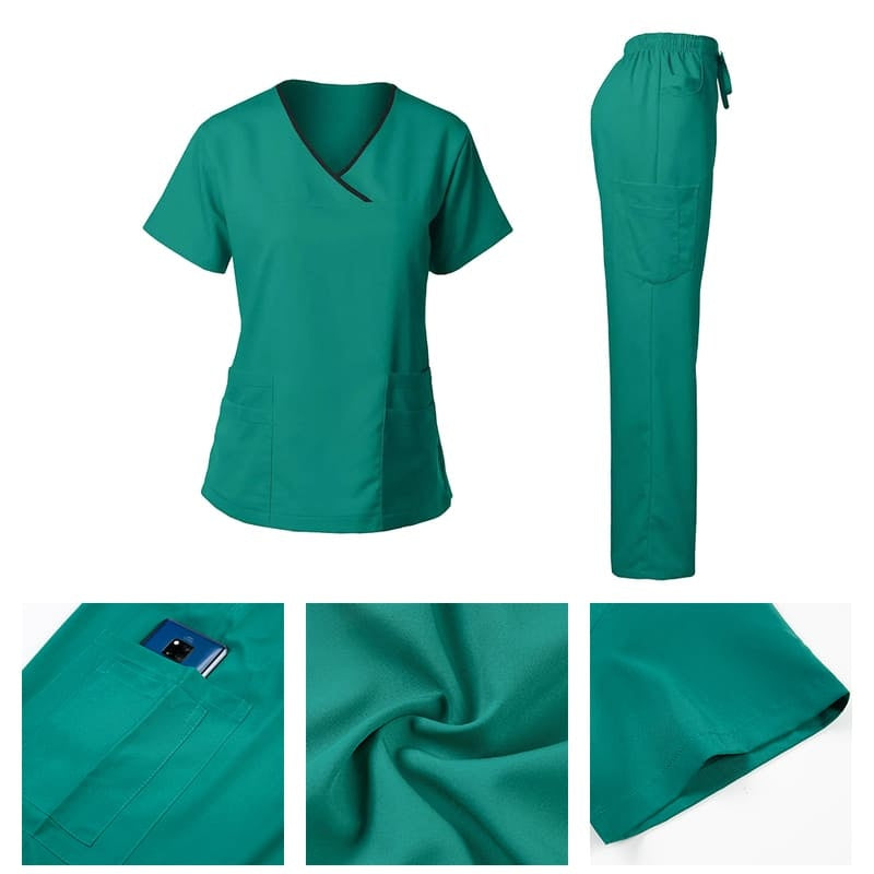 Women's Plain Surgical Scrub Set Angela + GIFT