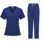Women's Plain Fitted Surgical Scrub Set Taissa