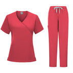 Women's Plain Fitted Surgical Scrub Set Taissa