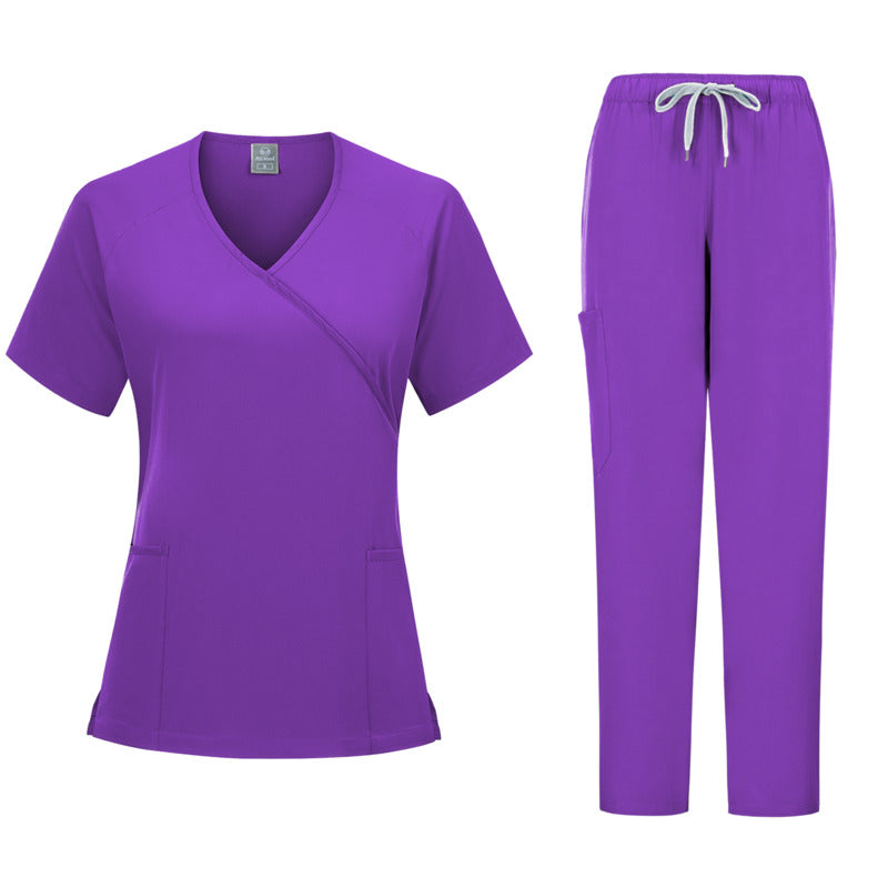 Women's Plain Fitted Surgical Scrub Set Taissa