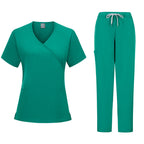 Women's Plain Fitted Surgical Scrub Set Taissa