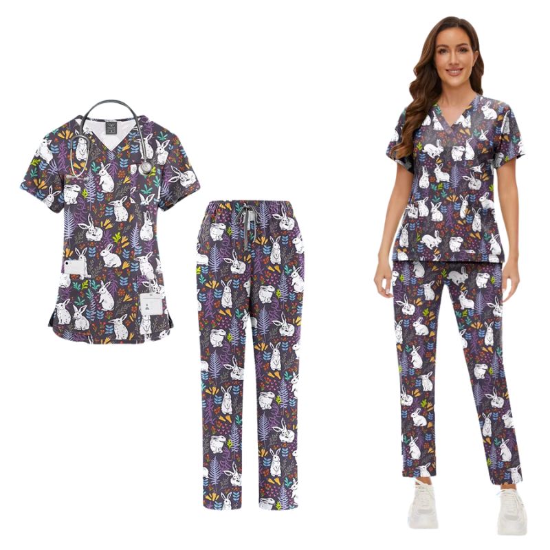 Women's Printed Surgical Scrub Set Marcia