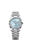 President Day-Date Platinum Ice 128236 Blue Dial