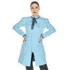Jaleco Feminino Acinturado Gola Laço Flavia