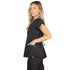 Scrub Feminino Pijama Cirúrgico Liso Paula + Bordado