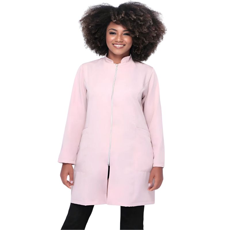 Women's Cuffed Zip Lab Coat Vania