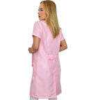 Women's Short Sleeve Zip Lab Coat Anita