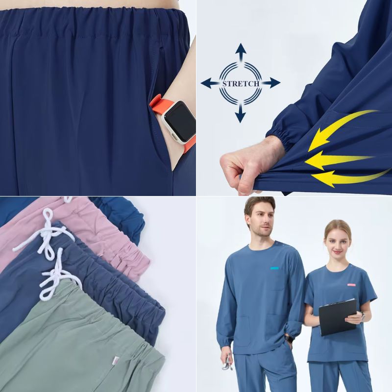 Women's Plain Surgical Scrub Set Luiza