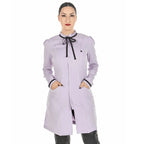 Jaleco Feminino Acinturado Gola Laço Flavia