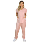 Scrub Feminino Pijama Cirúrgico Liso Paula + Bordado