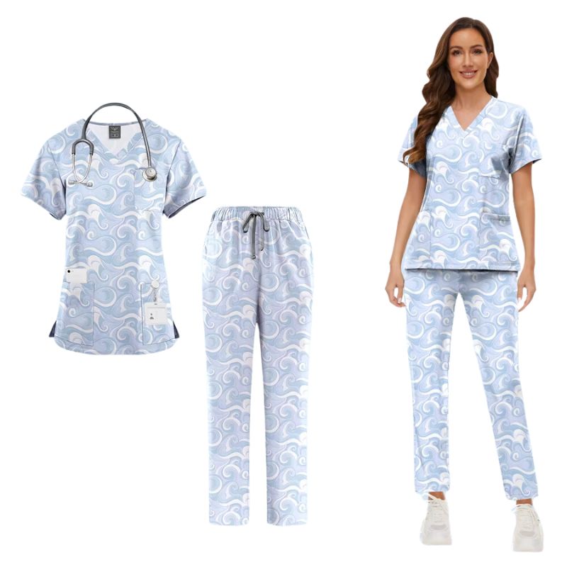 Women's Printed Surgical Scrub Set Marcia