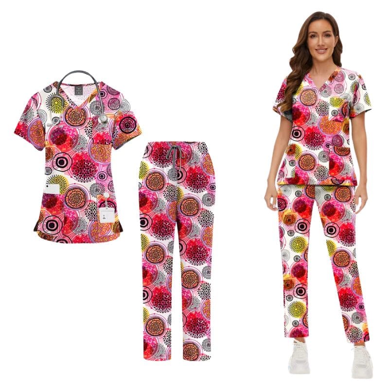 Women's Printed Surgical Scrub Set Marcia