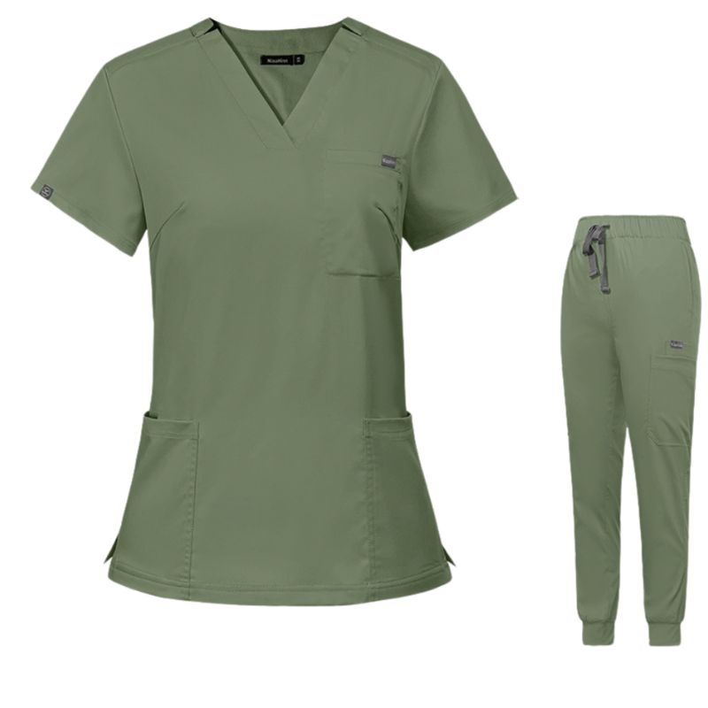 Women's Plain Jogger Surgical Scrub Set Carla