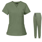 Women's Plain Jogger Surgical Scrub Set Carla