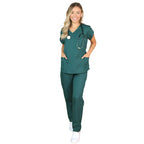 Scrub Feminino Pijama Cirúrgico Liso Paula + Bordado