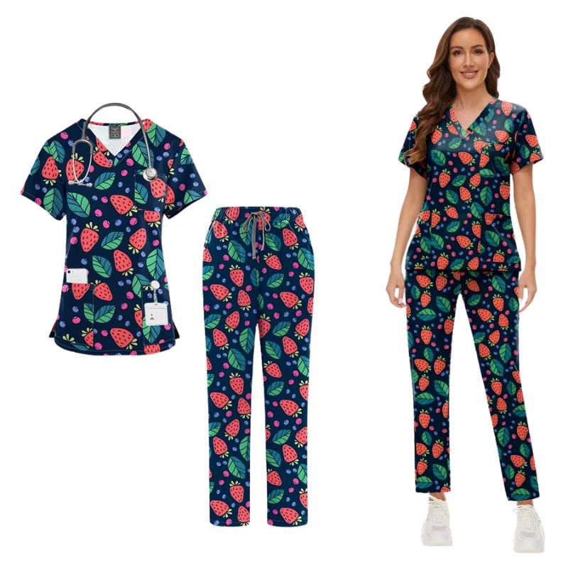 Women's Printed Surgical Scrub Set Marcia