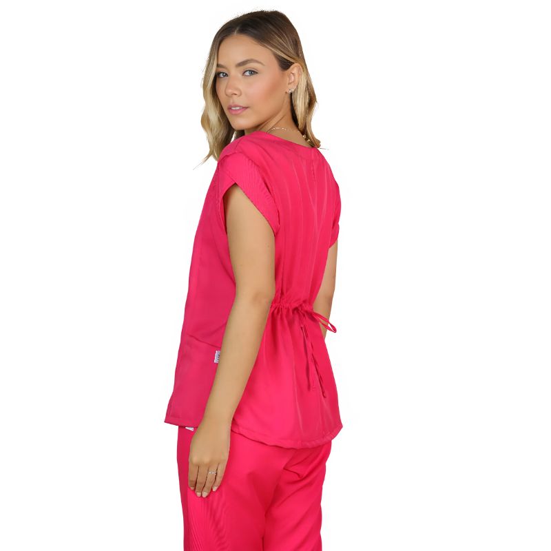 Paula Women's Plain Surgical Scrub Set + Embroidery