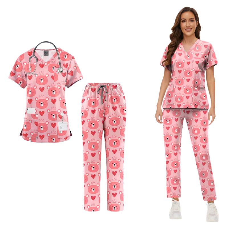 Women's Printed Surgical Scrub Set Marcia