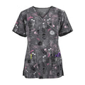 Women's Printed Scrub Top Cute + GIFT