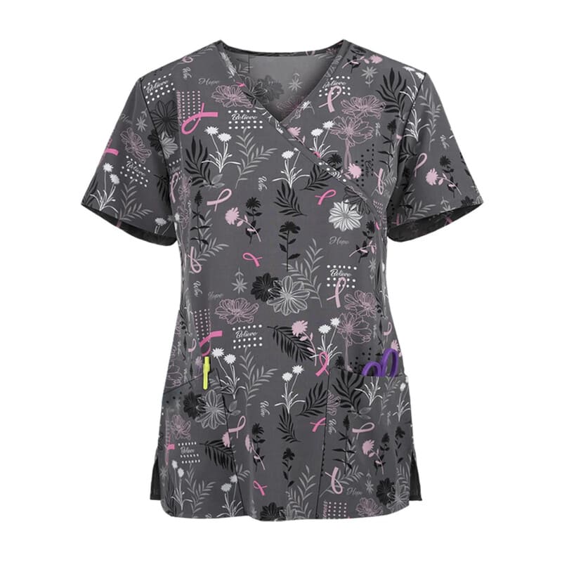 Women's Printed Scrub Top Cute + GIFT