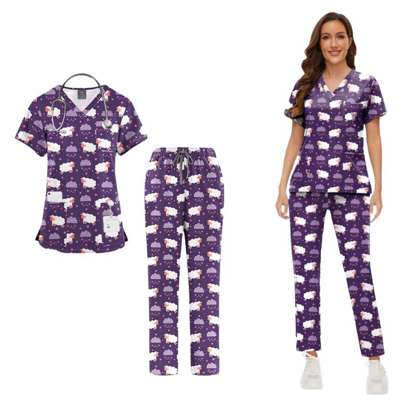 Women's Printed Surgical Scrub Set Marcia