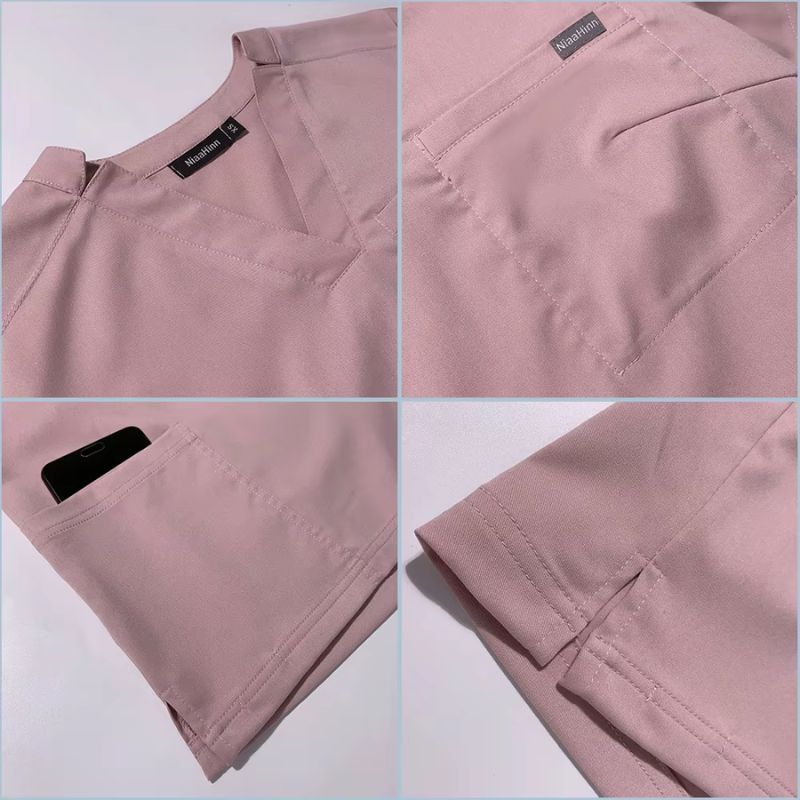 Men's Plain Gray Jogger Surgical Scrub Set Carlos