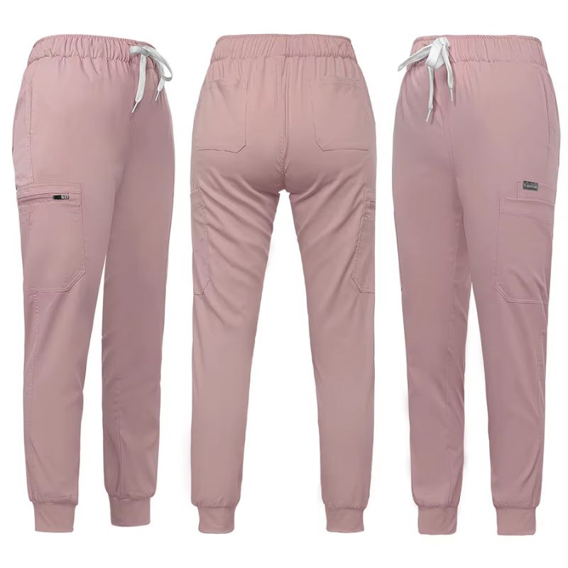 Men's Plain Gray Jogger Surgical Scrub Set Carlos
