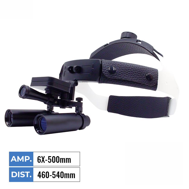 Surgical Head Loupe Wireless LED Headlight FocusLine 6X 8X