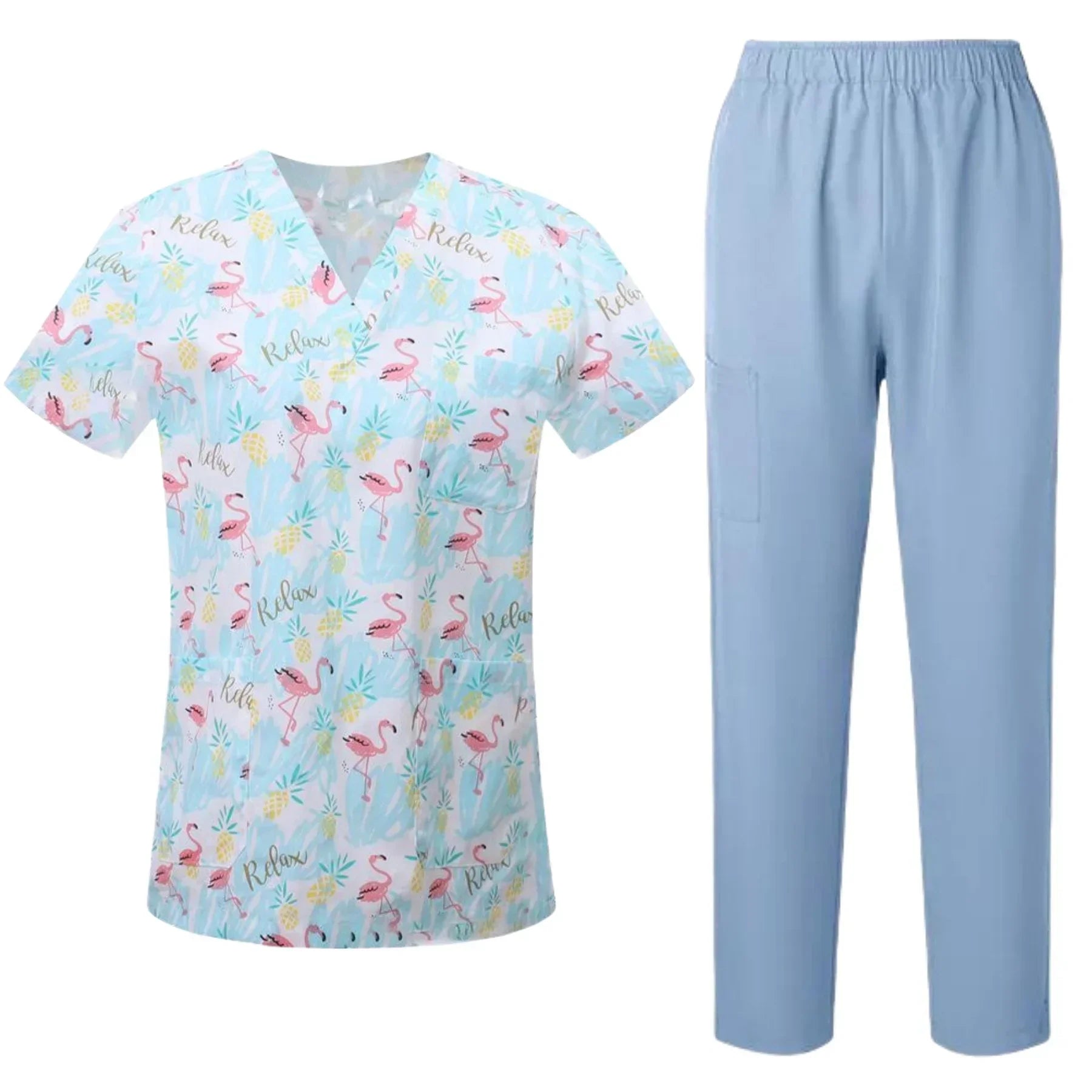 Women's Printed Animal Surgical Scrub Set
