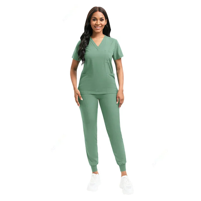 Women's Plain Jogger Surgical Scrub Set