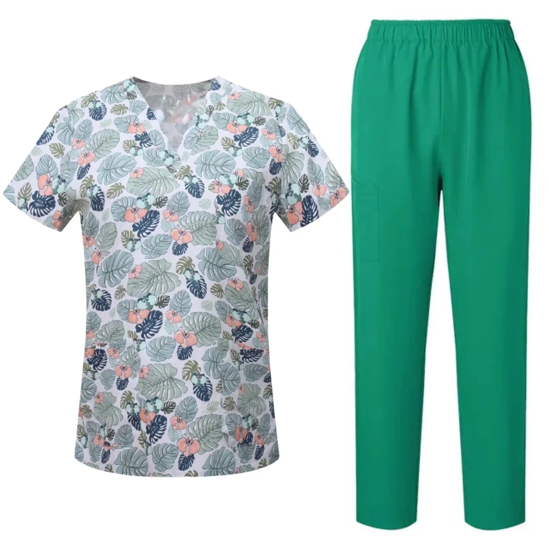 Men's Printed Animal Surgical Scrub Set