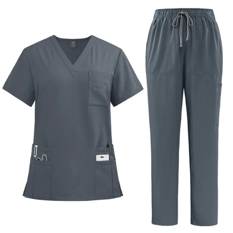 Women's Plain Surgical Scrub Set Catia
