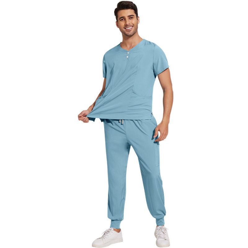 Men's Plain Jogger Surgical Scrub Set Hugo