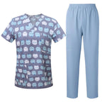 Men's Printed Animal Surgical Scrub Set