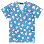 Men's Printed Dentistry Scrub Top