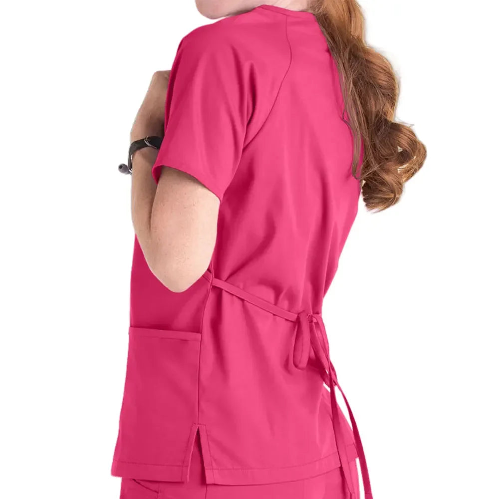 Women's Plain Fitted Surgical Scrub Set Taissa