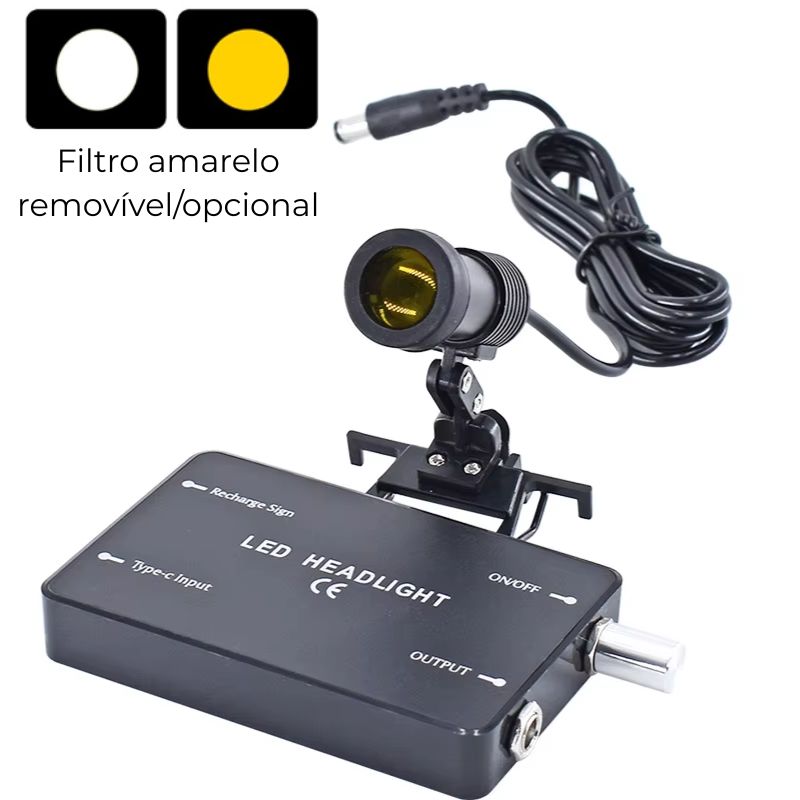 LED Headlight for Glasses and Loupes Illuminous
