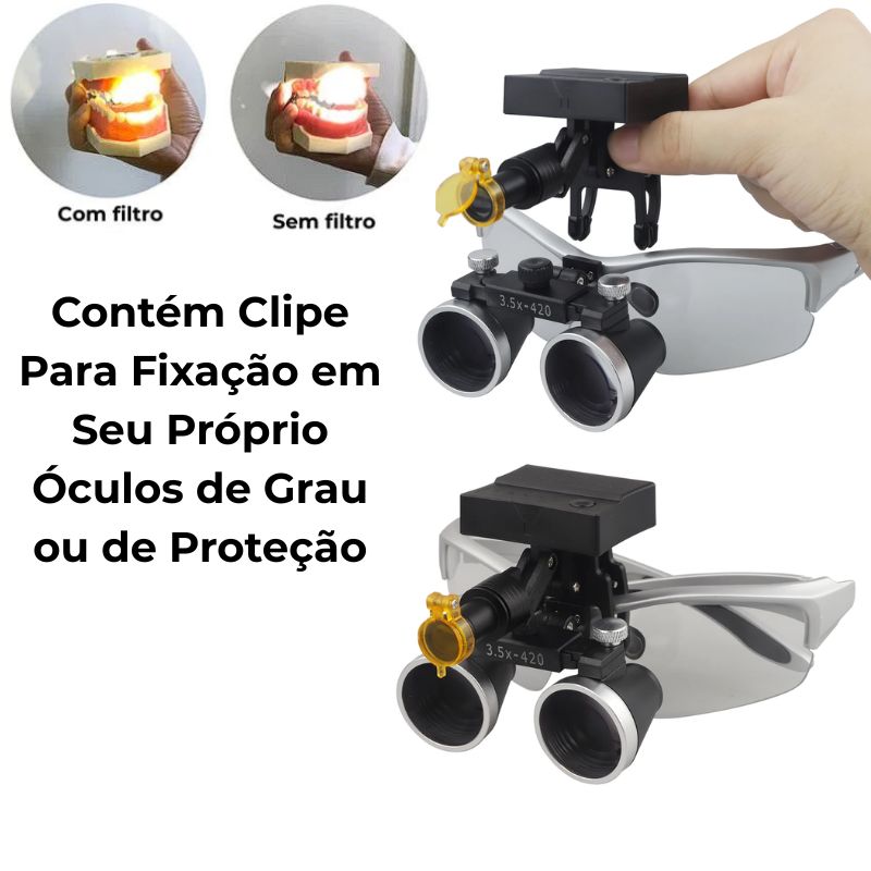 Wireless LED Headlight for Glasses and Loupes IlluminousPro