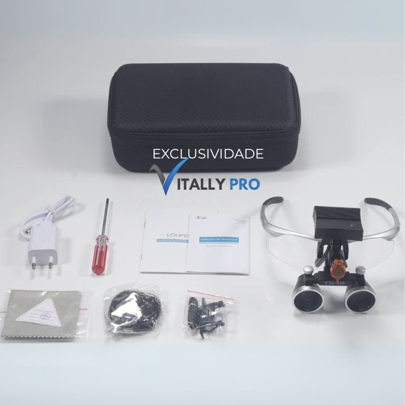 Binocular Loupe Wireless LED Headlight Unique 2.5x 3.5x
