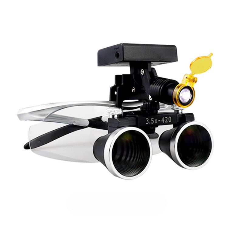 Binocular Loupe Wireless LED Headlight Unique 2.5x 3.5x